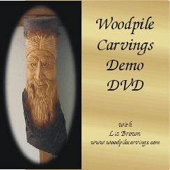 Woodpile Carvings: How to Carve a Wood Spirit  DVD